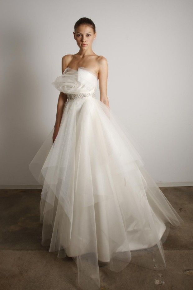 Marchesa tulle gown